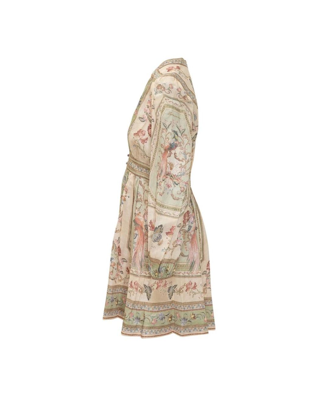 Zimmermann Natural Short Dresses