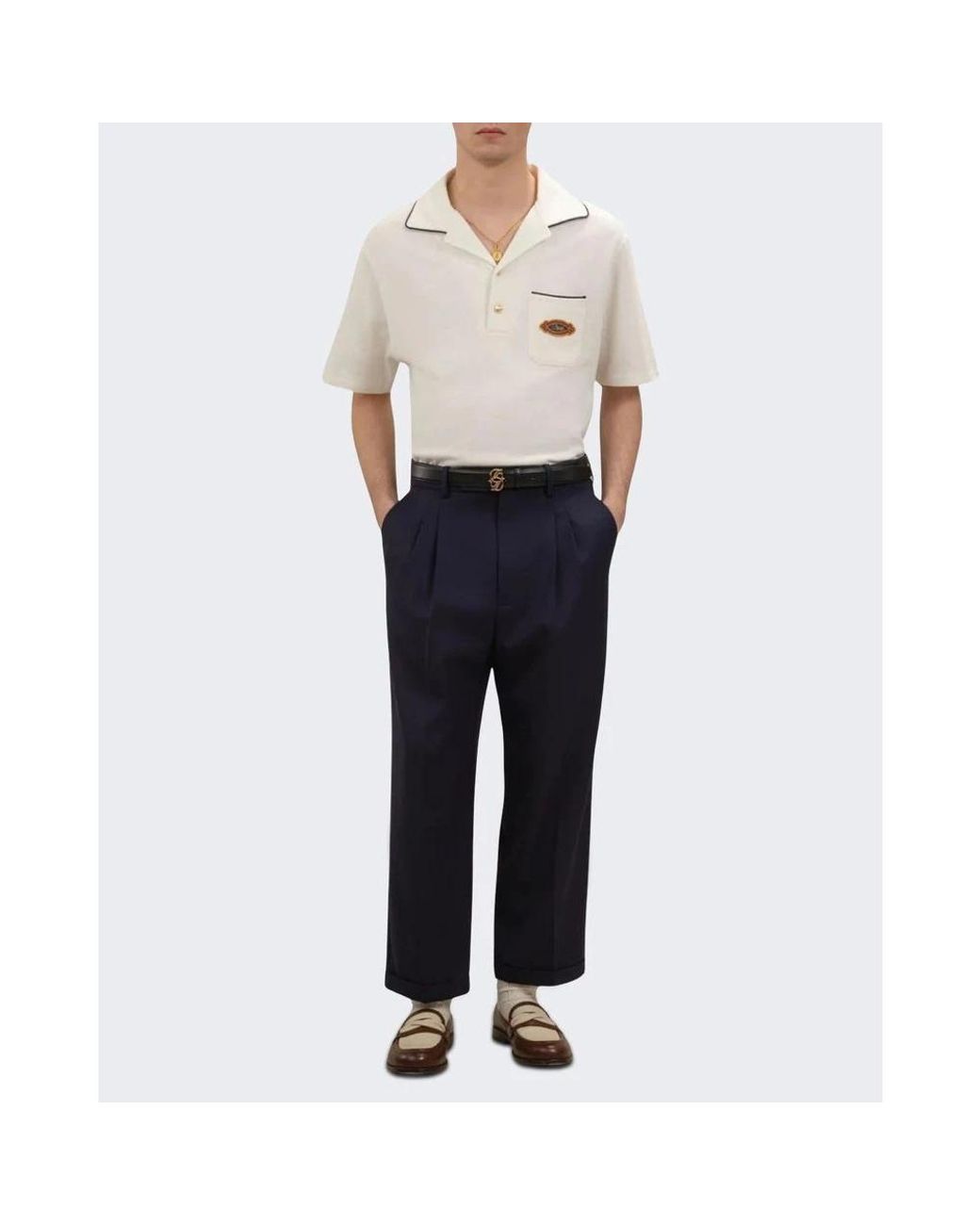 Drole de Monsieur White Polo Shirts for men