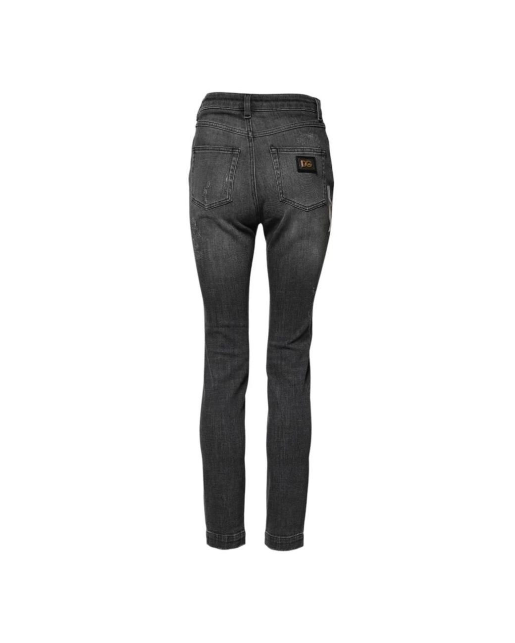 Dolce & Gabbana Gray Skinny Fit Jeans