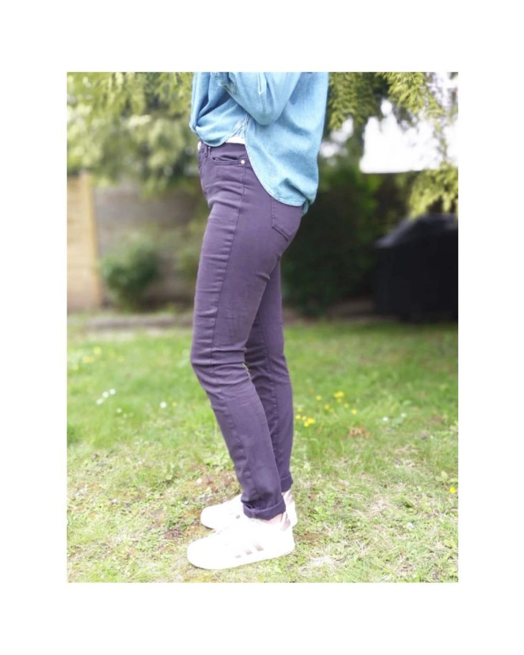 Islow Purple Slim-Fit Trousers