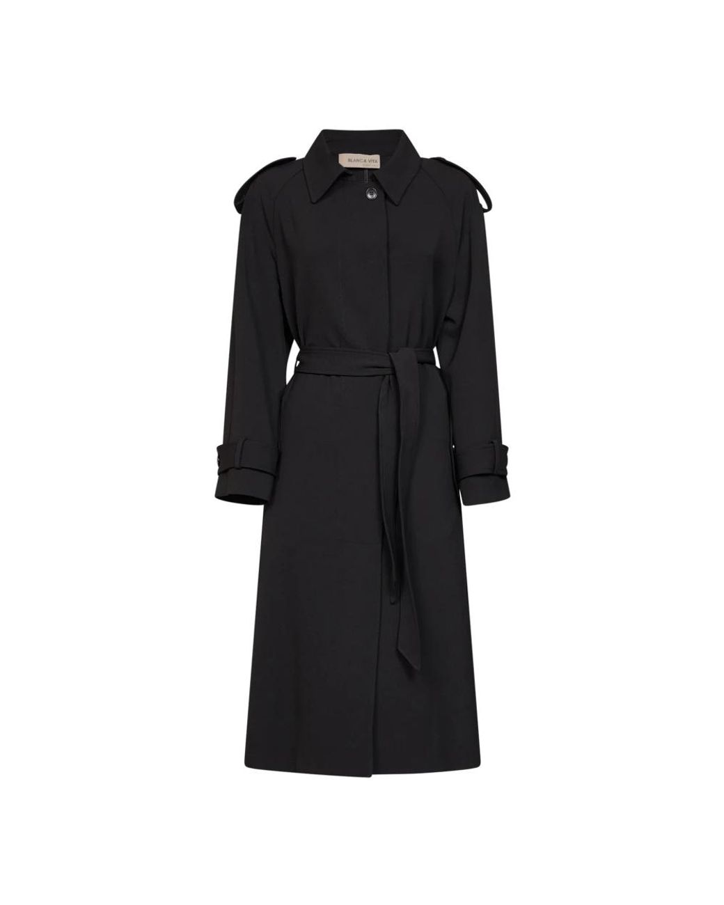 Blanca Vita Black Trench Coats