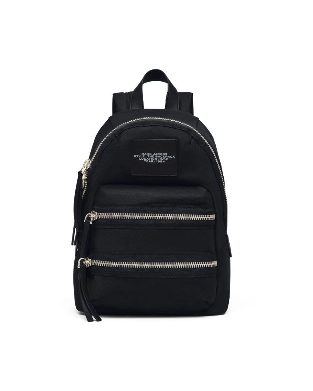 Marc Jacobs Tassen ,Zwart ,Nylon The Biker Nylon Medium Backpack in het Black