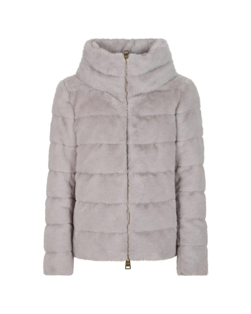 Herno Jassen ,Grijs ,Polyester Jassen in het Gray