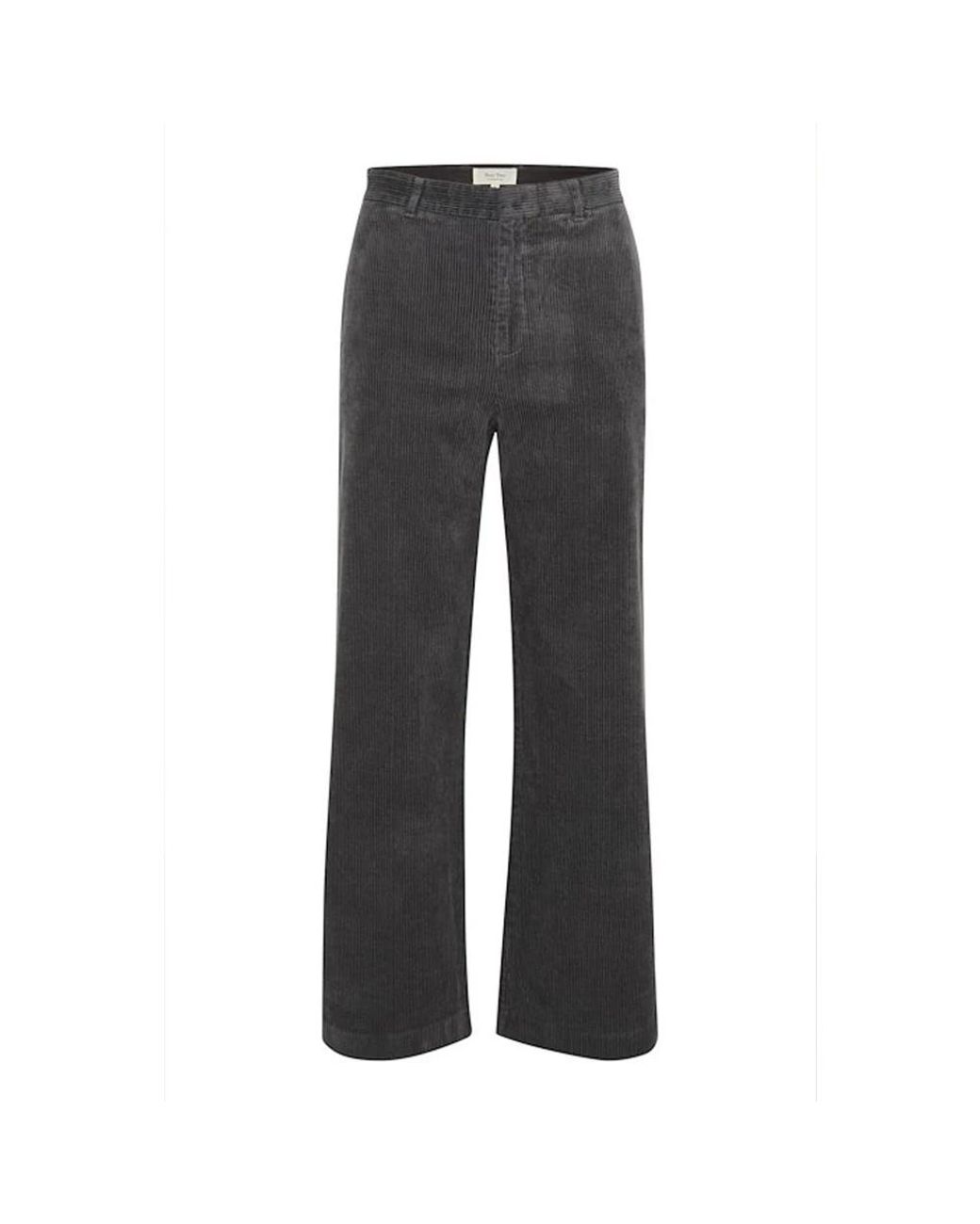 Part Two Gray Wide Trousers