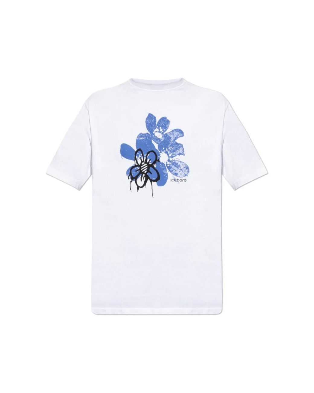 Iceberg Tops ,Wit ,Tee Flower in het White voor heren