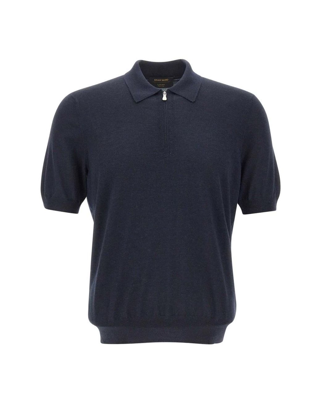Gran Sasso Blue Polo Shirts for men