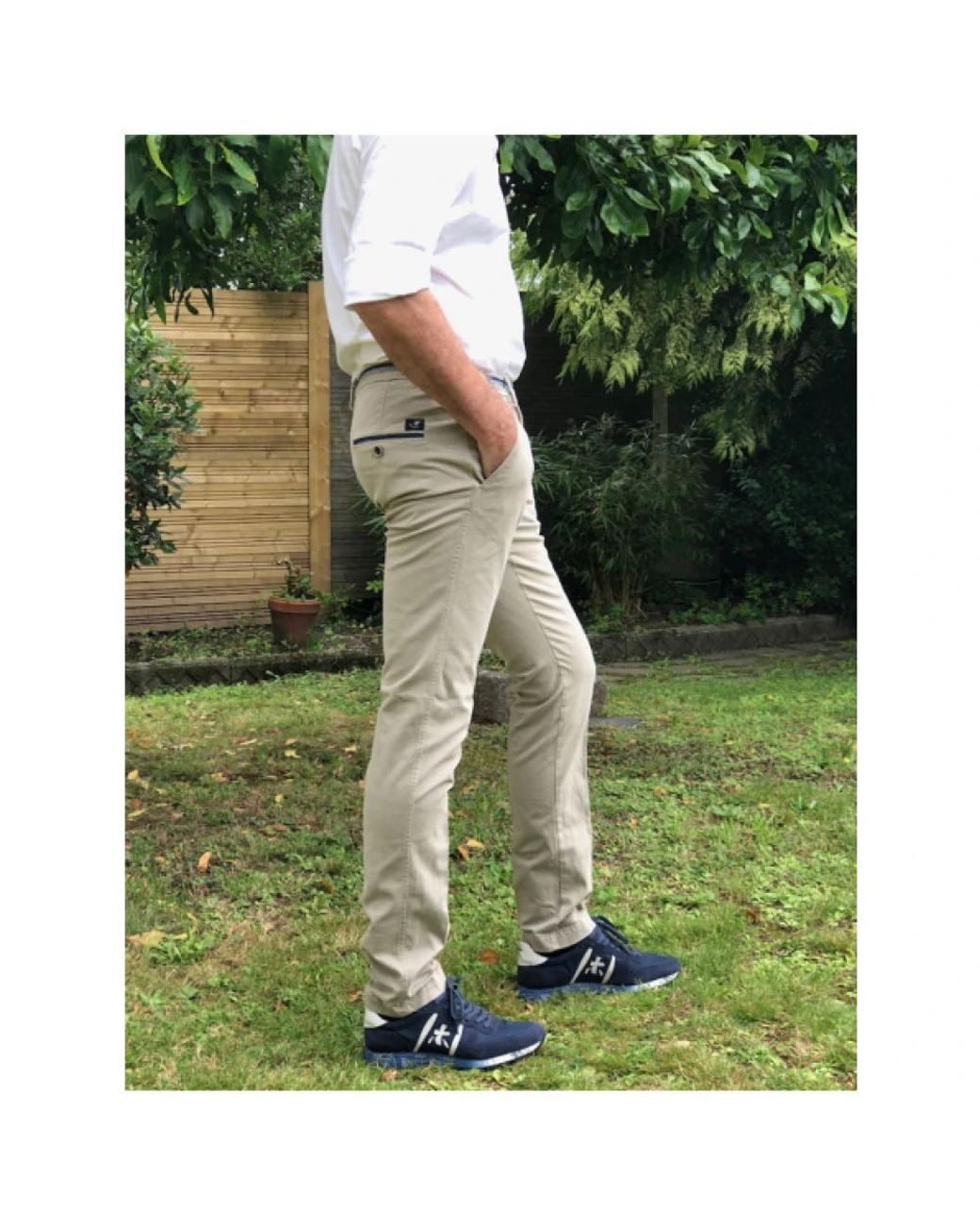Mason's Green Chinos for men