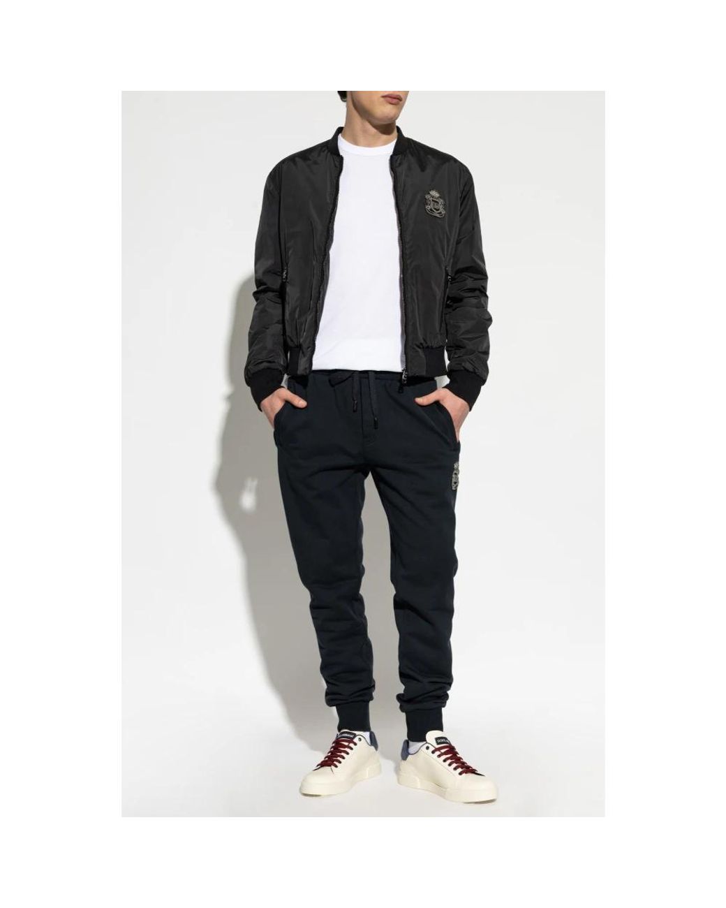 Dolce & Gabbana Blue Sweatpants for men