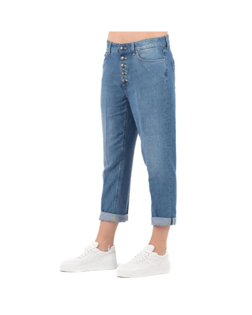 Dondup Blue Cropped Jeans