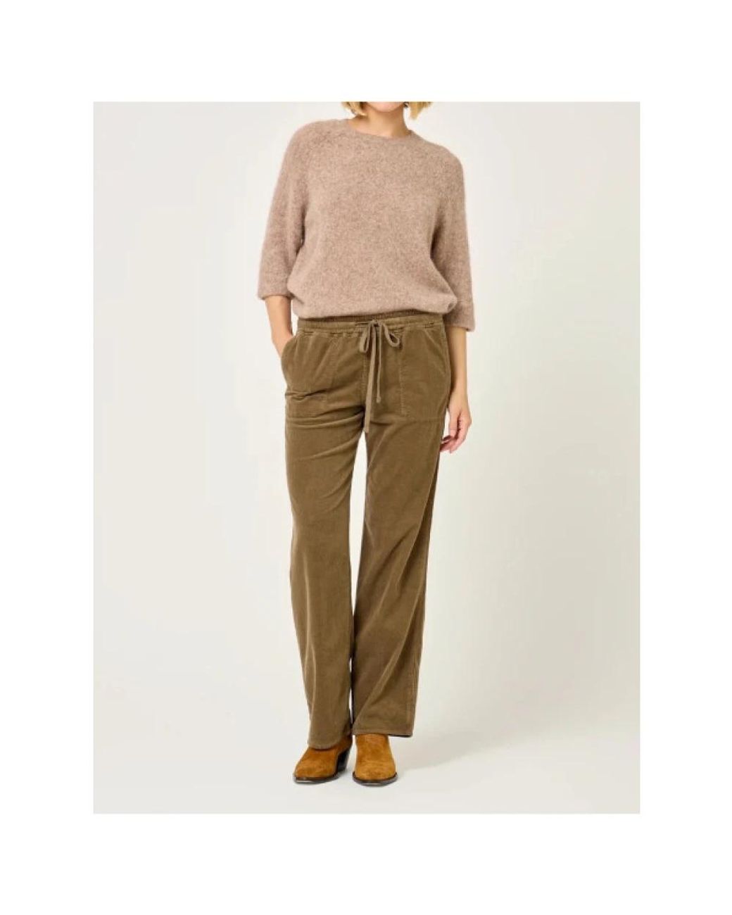 Five Jeans Brown Straight Trousers