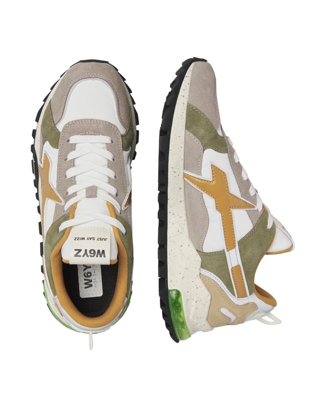 W6yz Schoenen ,Veelkleurig ,Leer Breeze 3-M Sneakers in het White voor heren