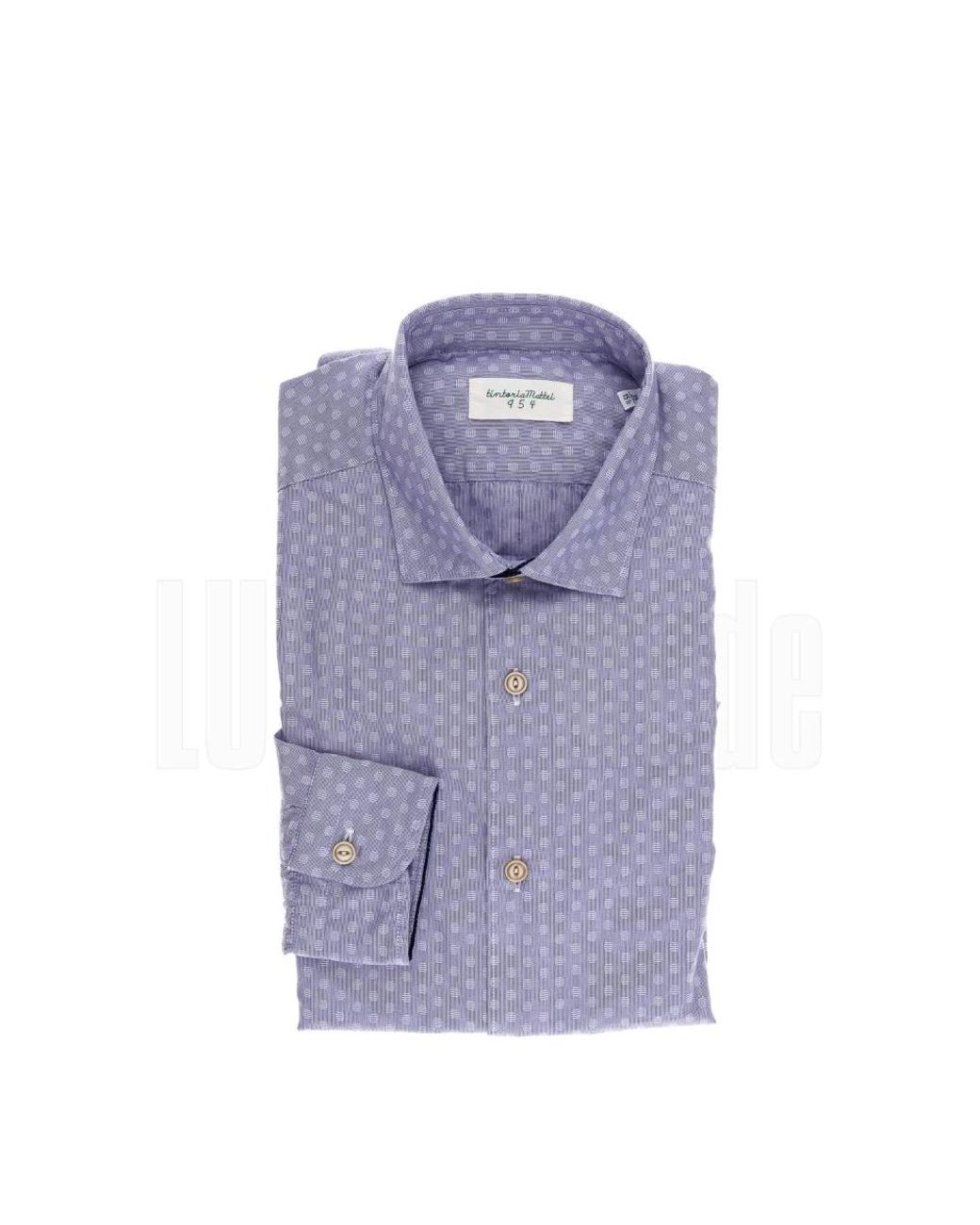 Tintoria Mattei 954 Purple Casual Shirts for men