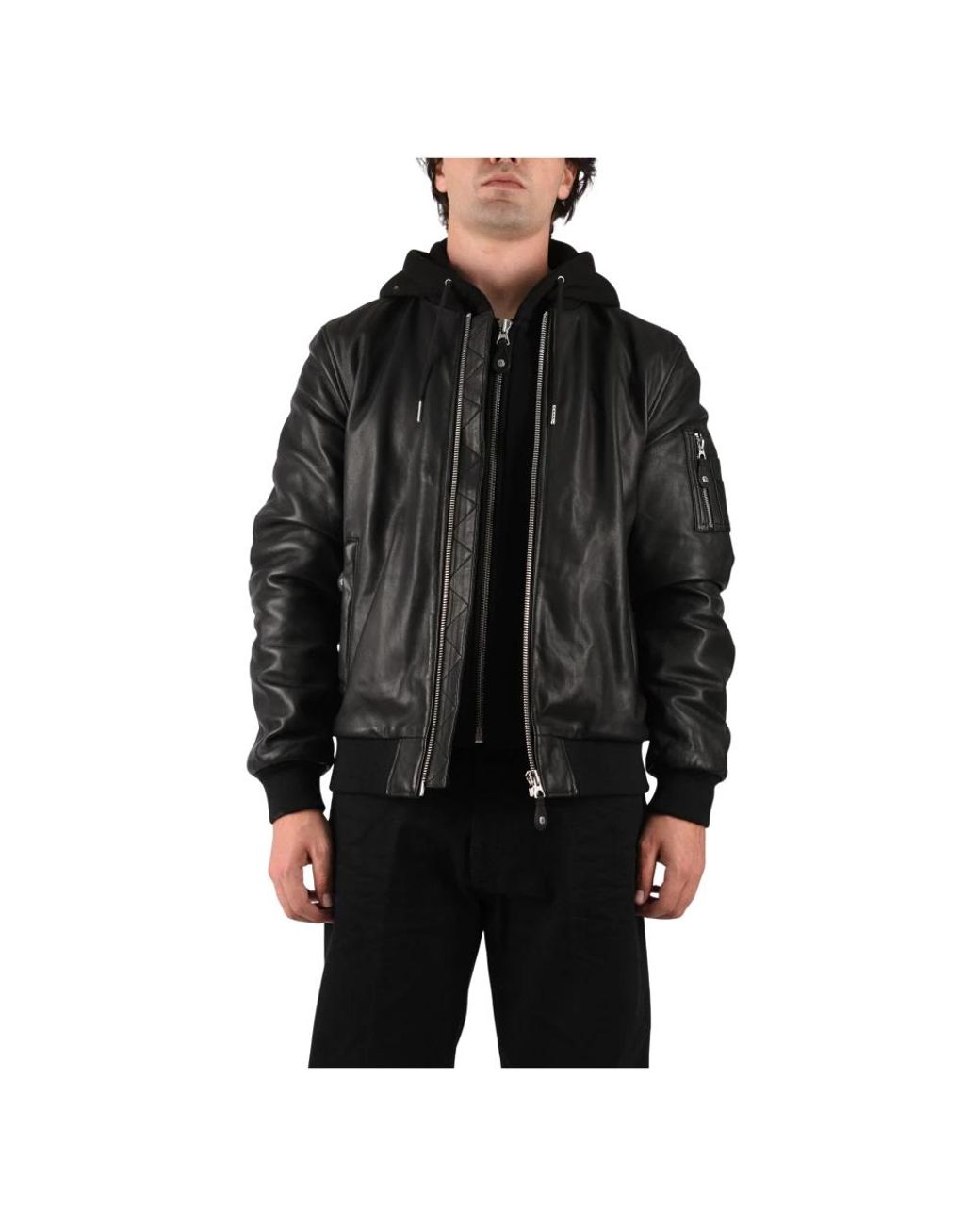 Schott Nyc Bomber Ma-1 in het Black voor heren