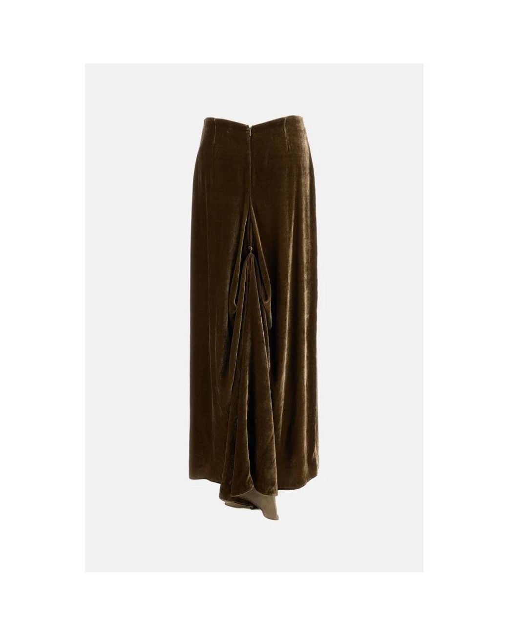 P.A.R.O.S.H. Brown Maxi Skirts
