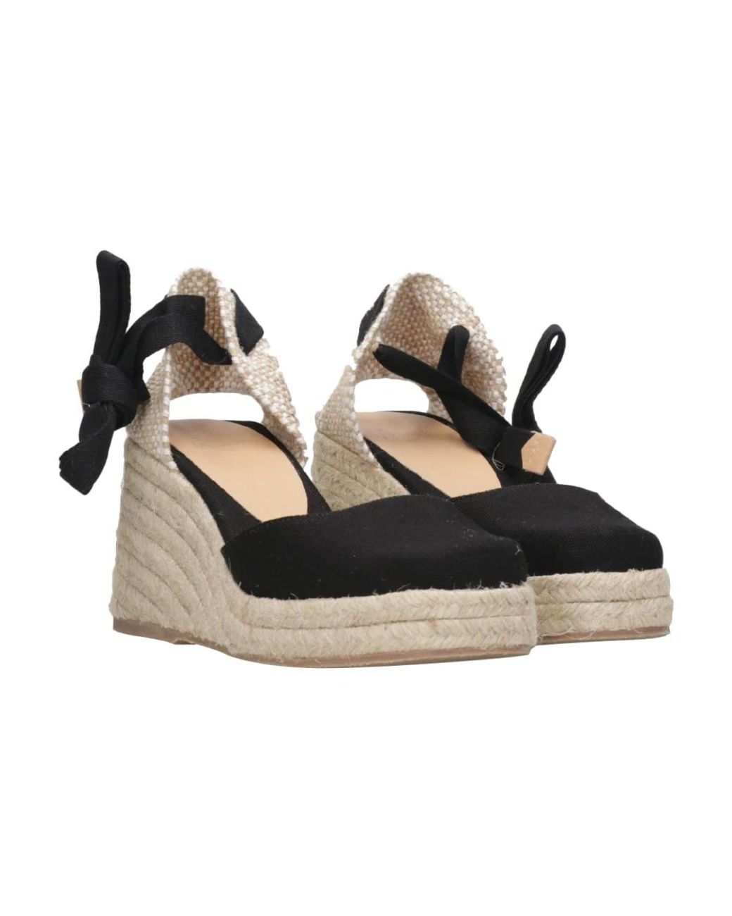 Castaner Black Wedges