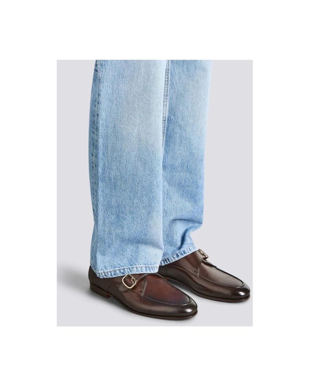 Santoni Brown Dress Shoes for men