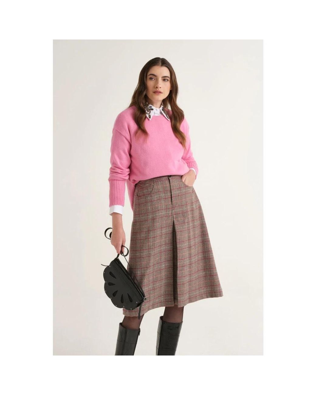 Maliparmi Pink Round-Neck Knitwear