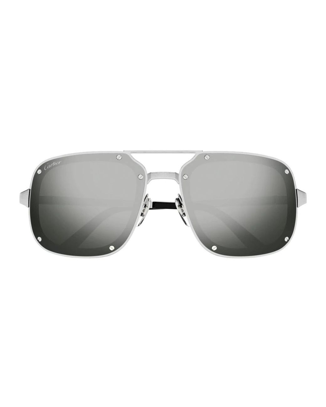 Cartier Santos Evolution Sonnenbrille in Gray für Herren