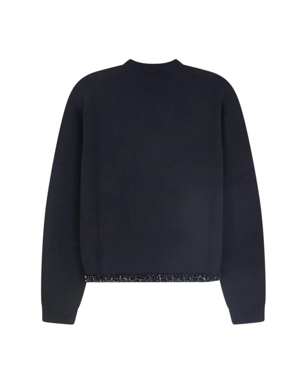 Semicouture Blue V-Neck Knitwear