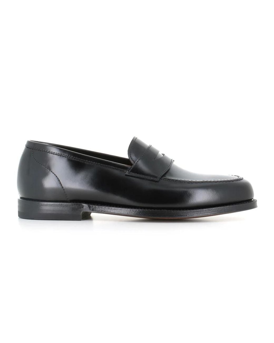 Green George Poliertes Loafer in Black für Herren