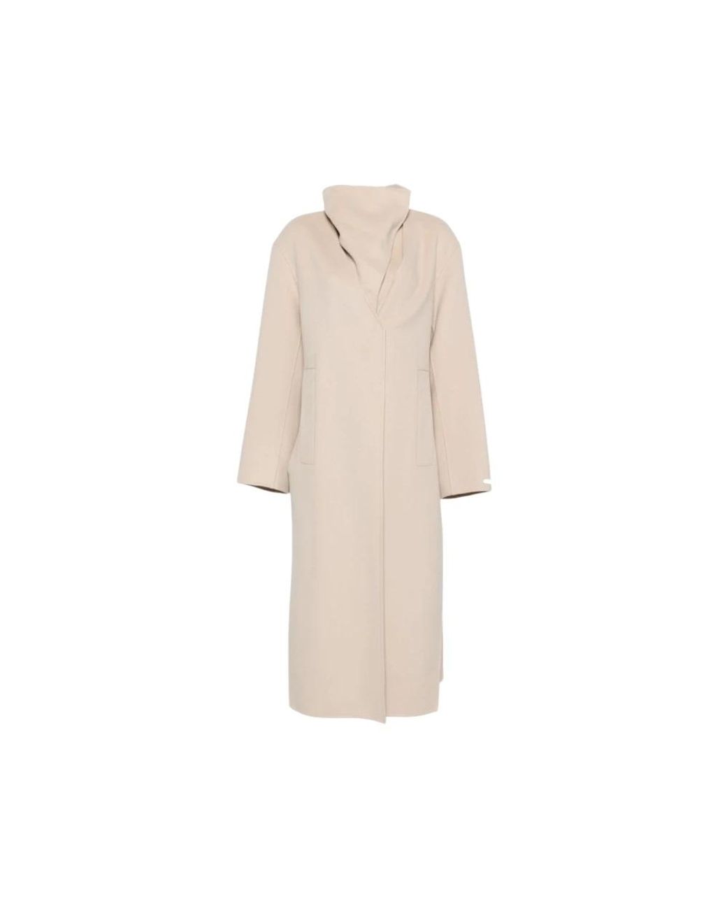 Sportmax Natural Single-Breasted Coats