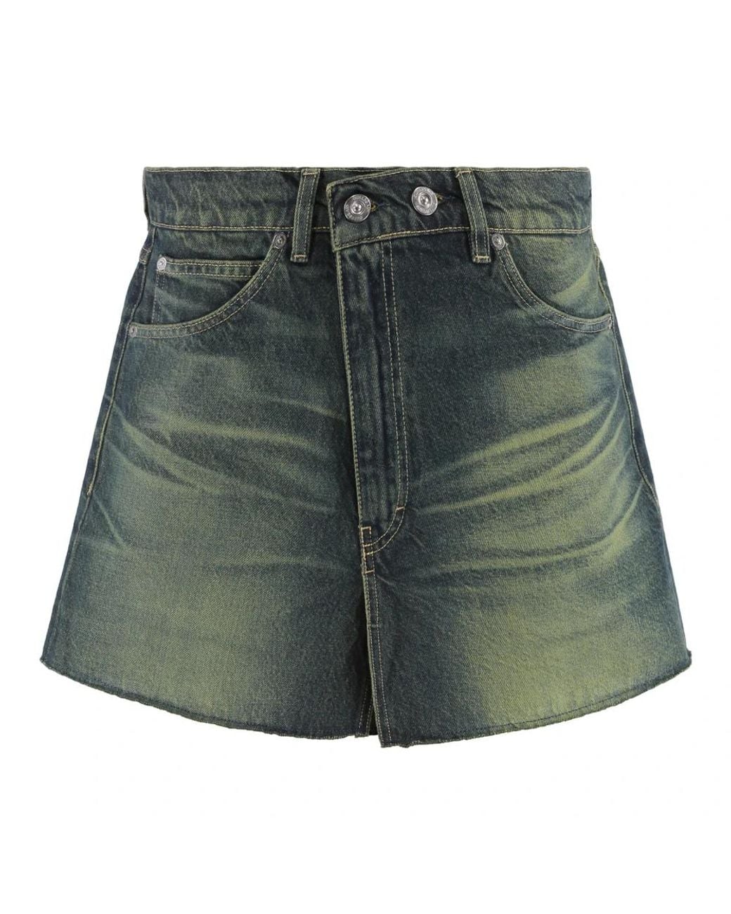 Our Legacy Green Denim Skirts