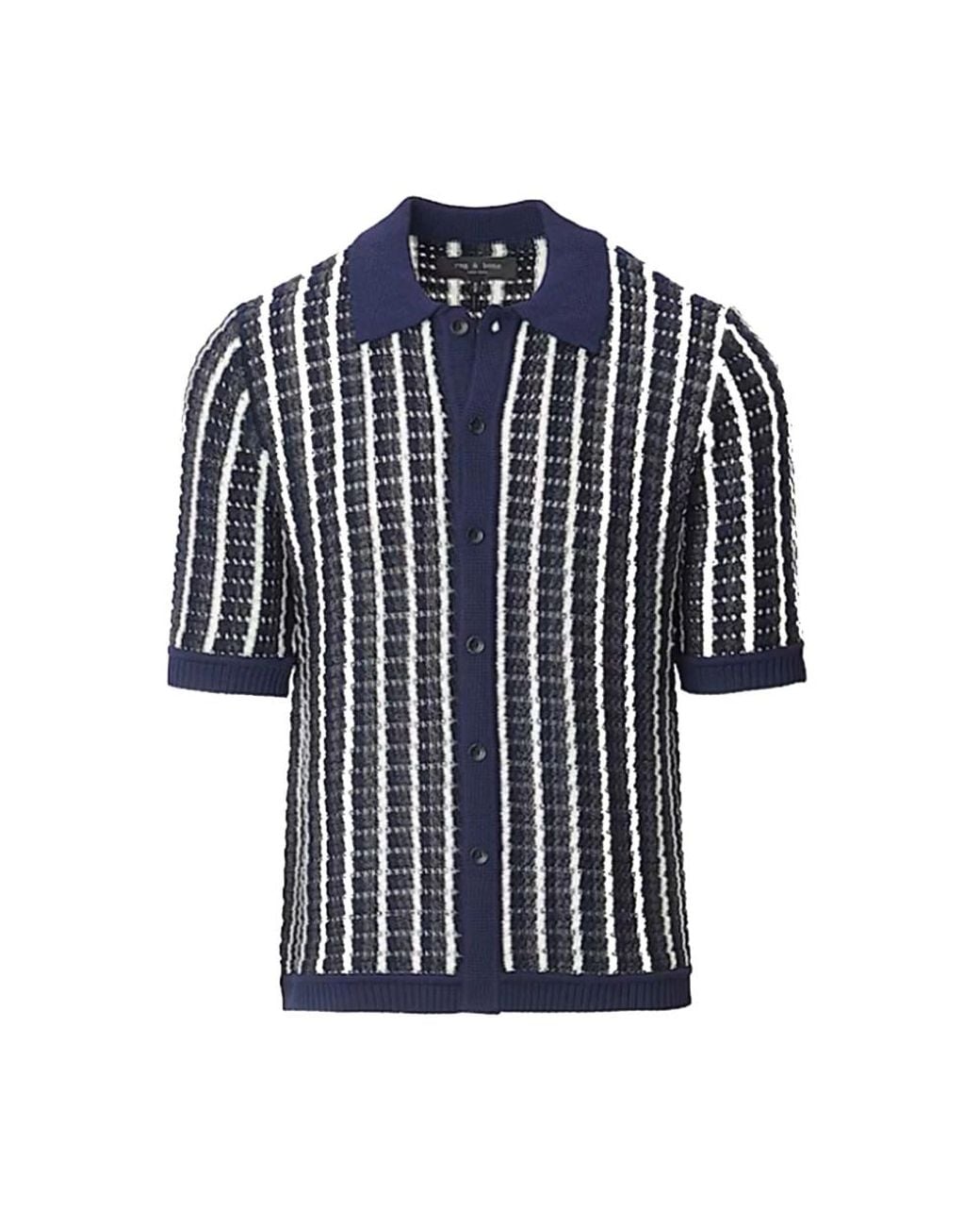Rag & Bone Blue Short Sleeve Shirts for men