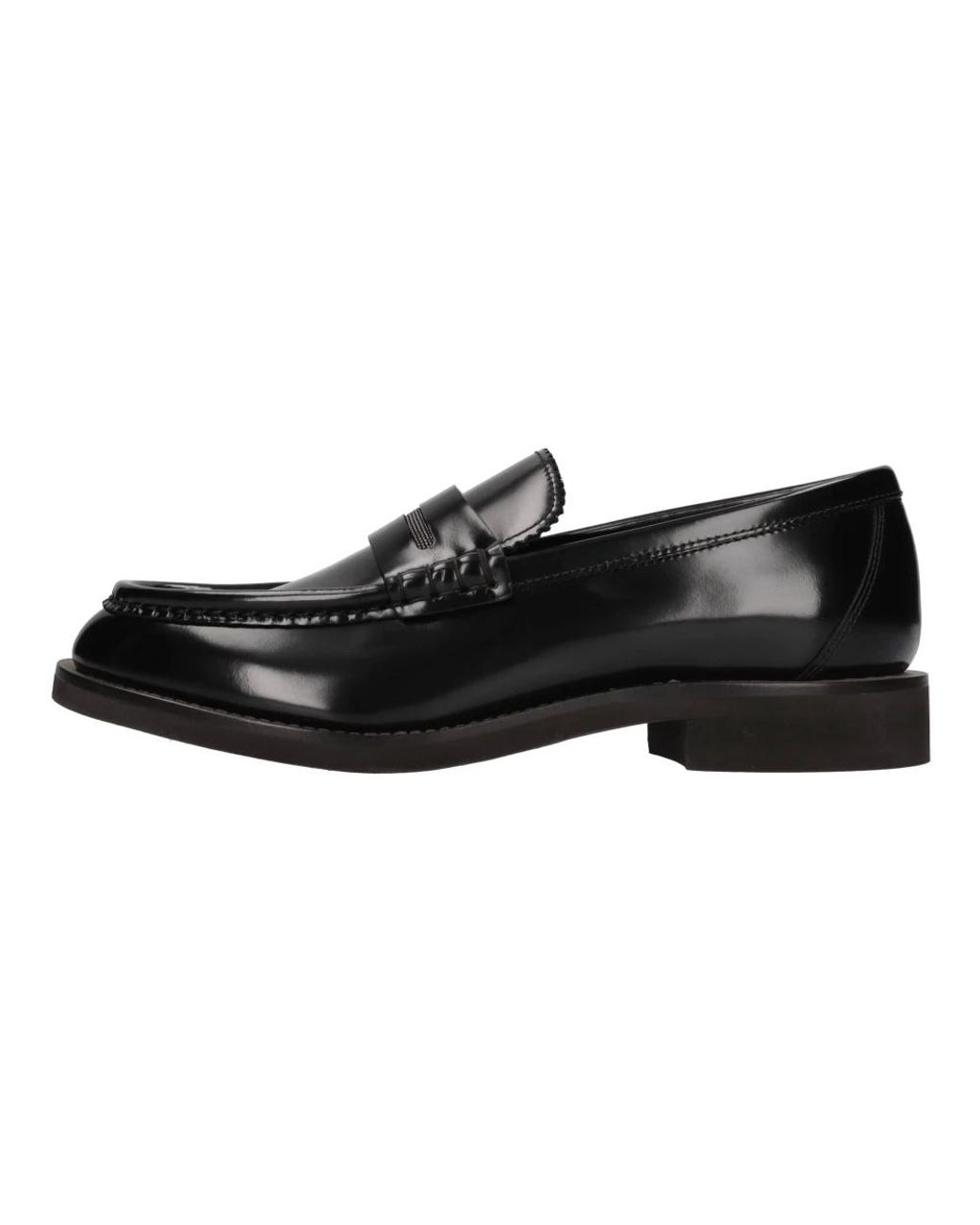 Brunello Cucinelli Black Loafers