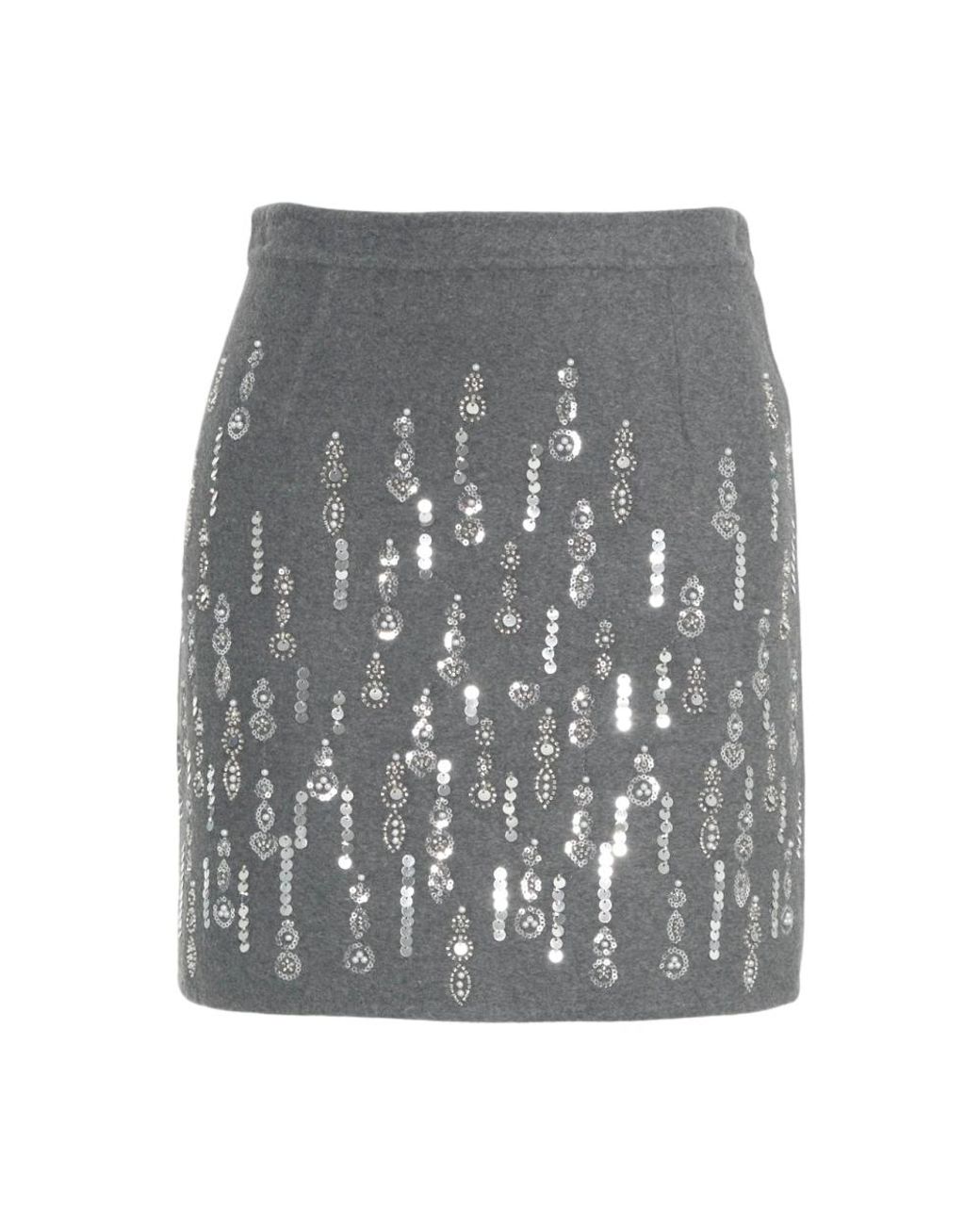 SOLOTRE Gray Short Skirts