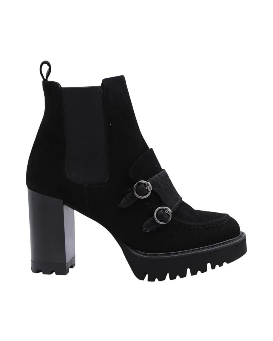 Luca Grossi Black Heeled Boots