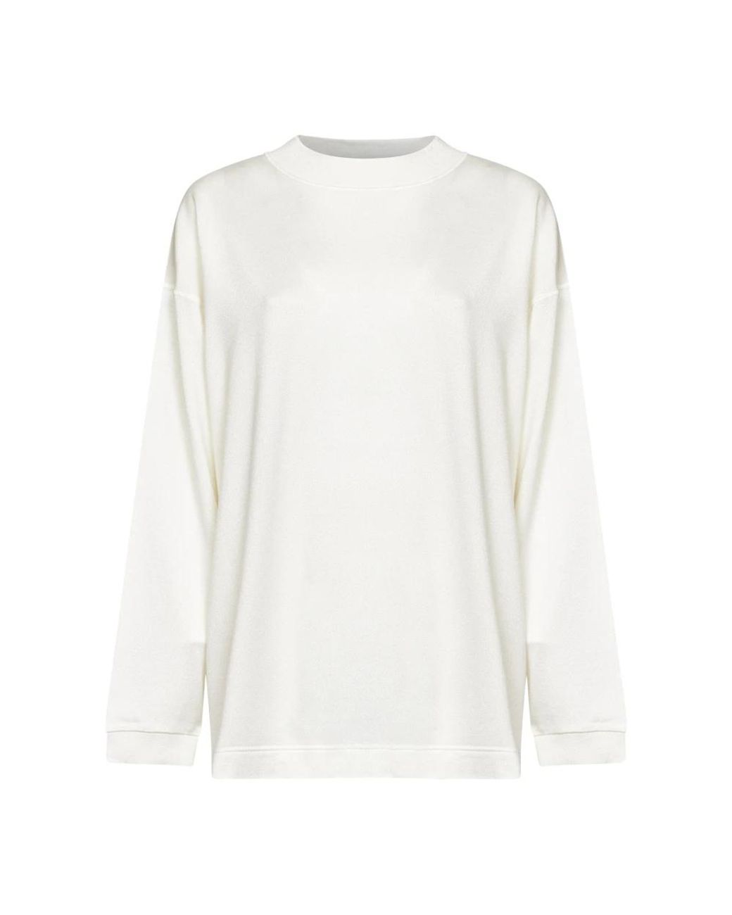 Khaite White Round-Neck Knitwear