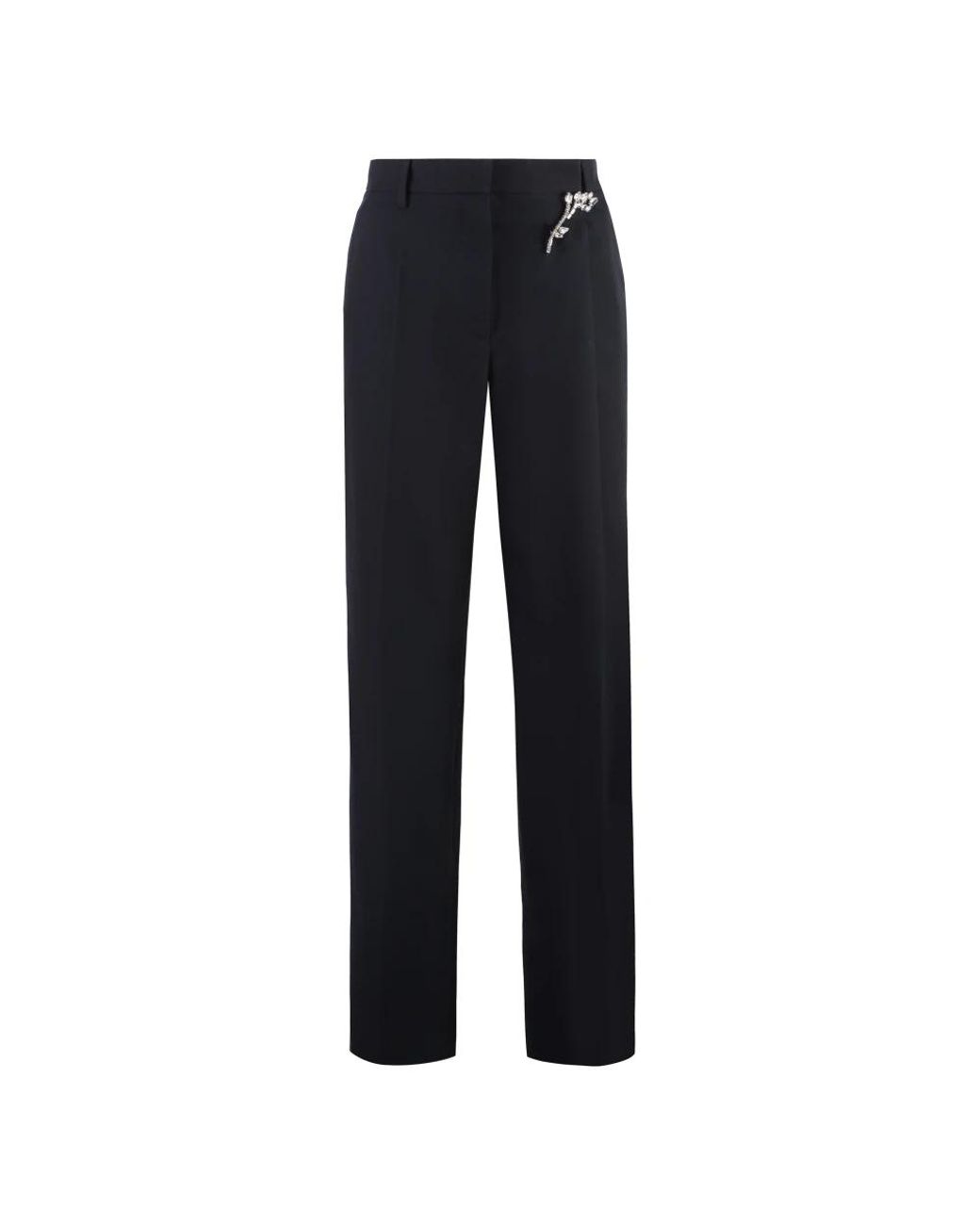 Straight Trousers Prada de hombre de color Blue