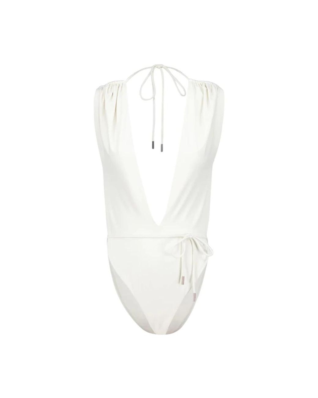 Saint Laurent White Swimsuits