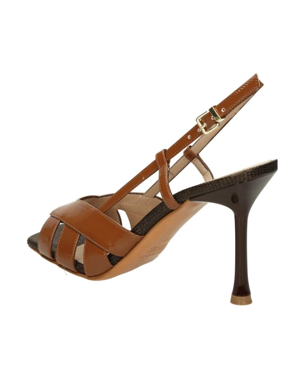 Albano Brown High Heel Sandals