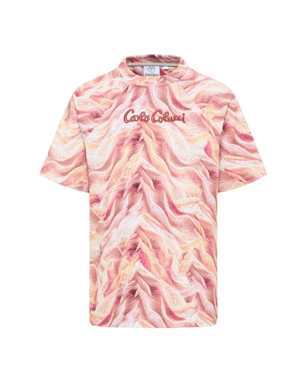 carlo colucci Pink T-Shirts for men