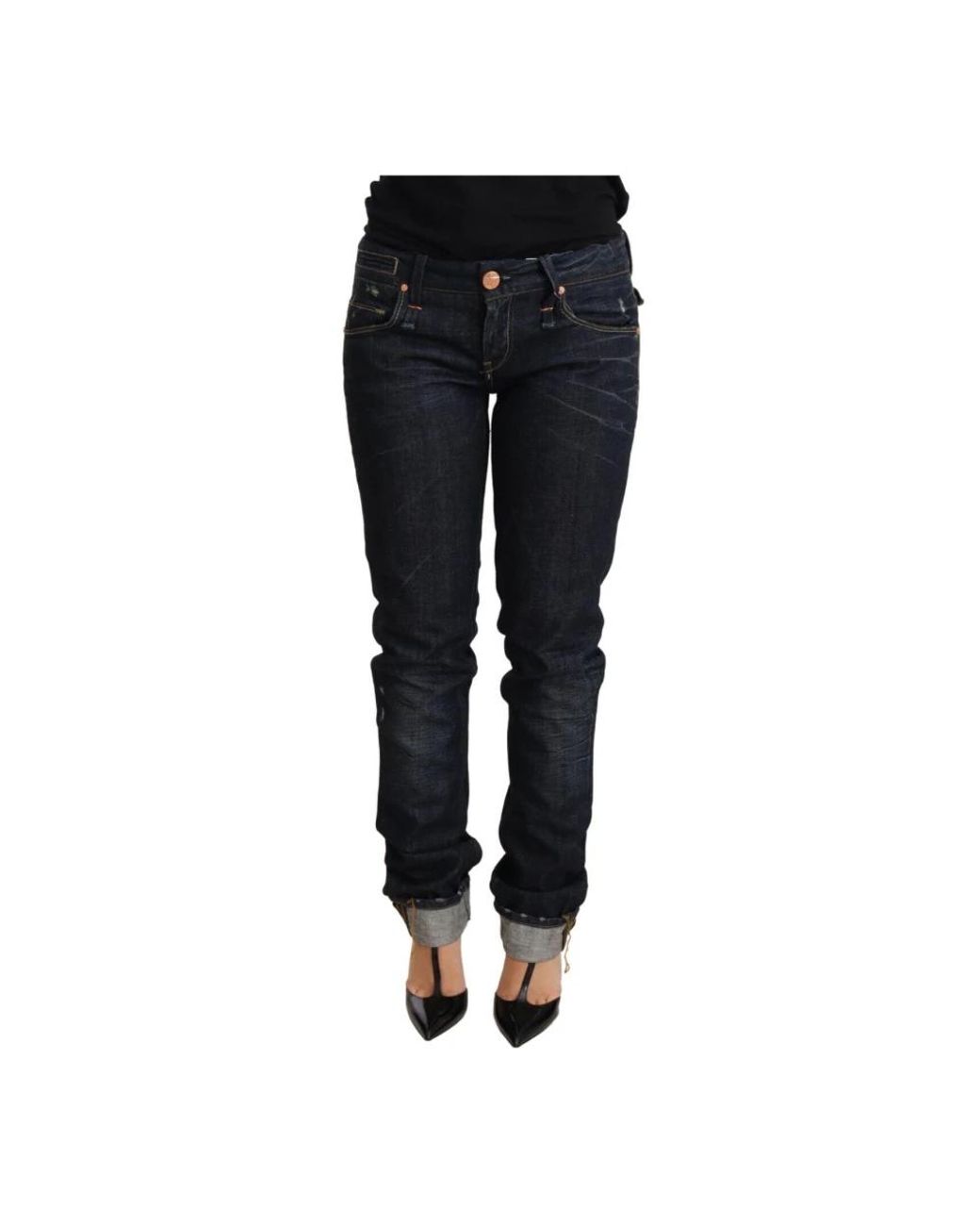 Acht Black Slim-Fit Jeans