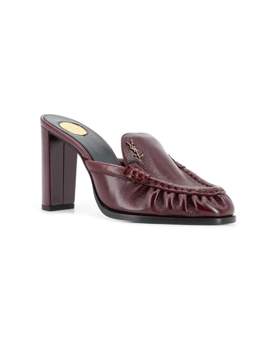 Saint Laurent Brown Heeled Mules