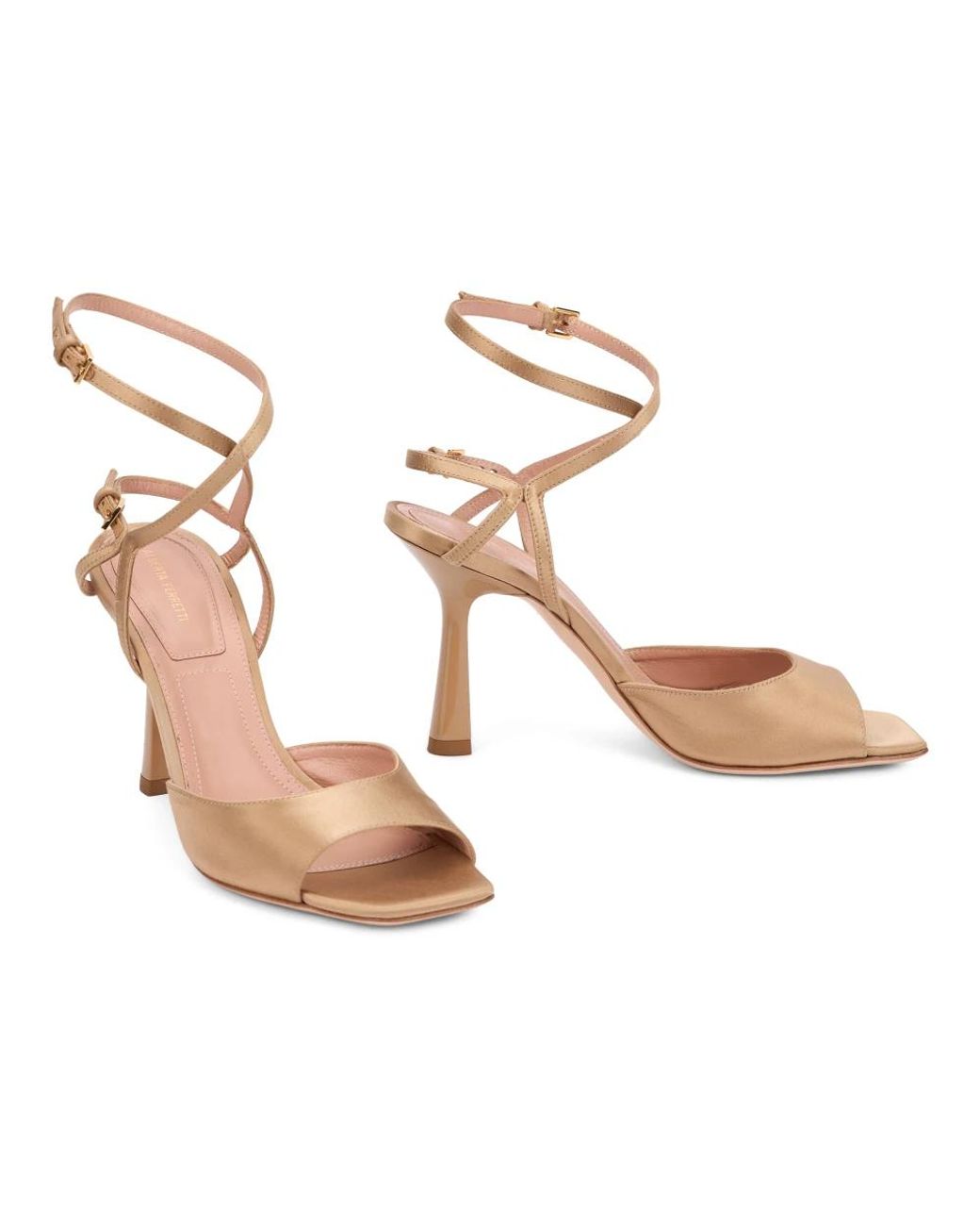 Alberta Ferretti Metallic Sandalen