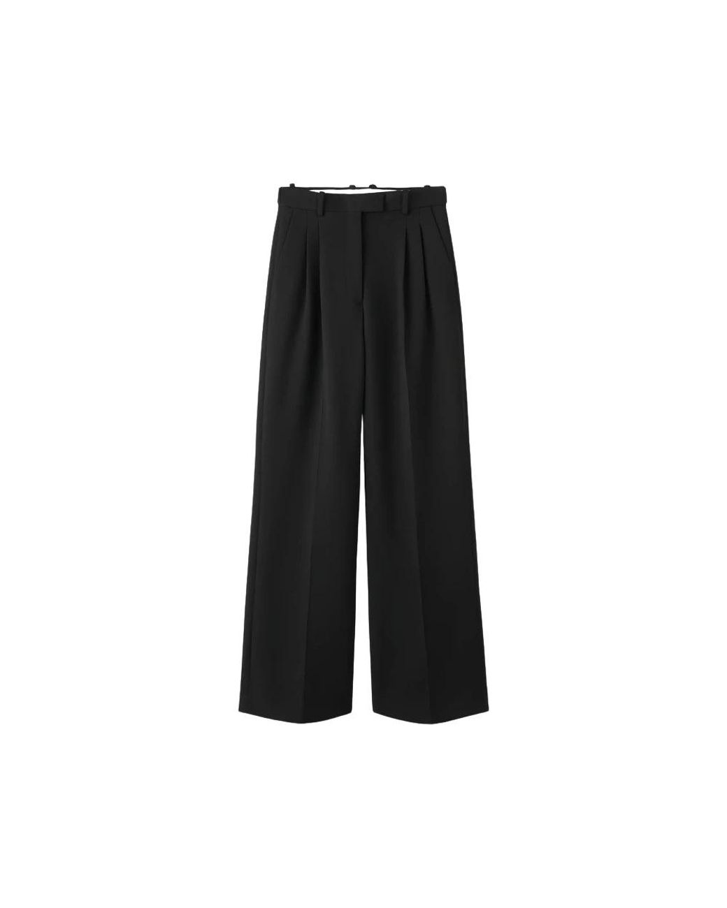 Almala Black Wide Trousers