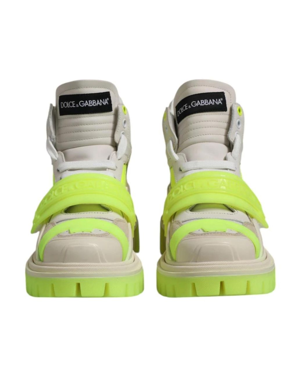Dolce & Gabbana Green Lace-Up Boots