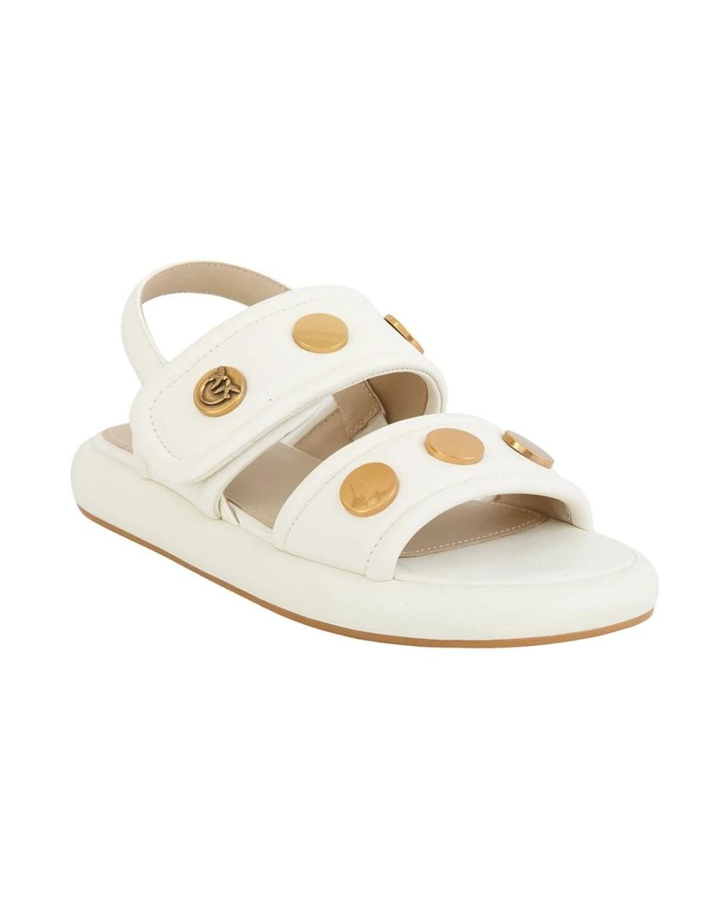 Pinko White Flat Sandals