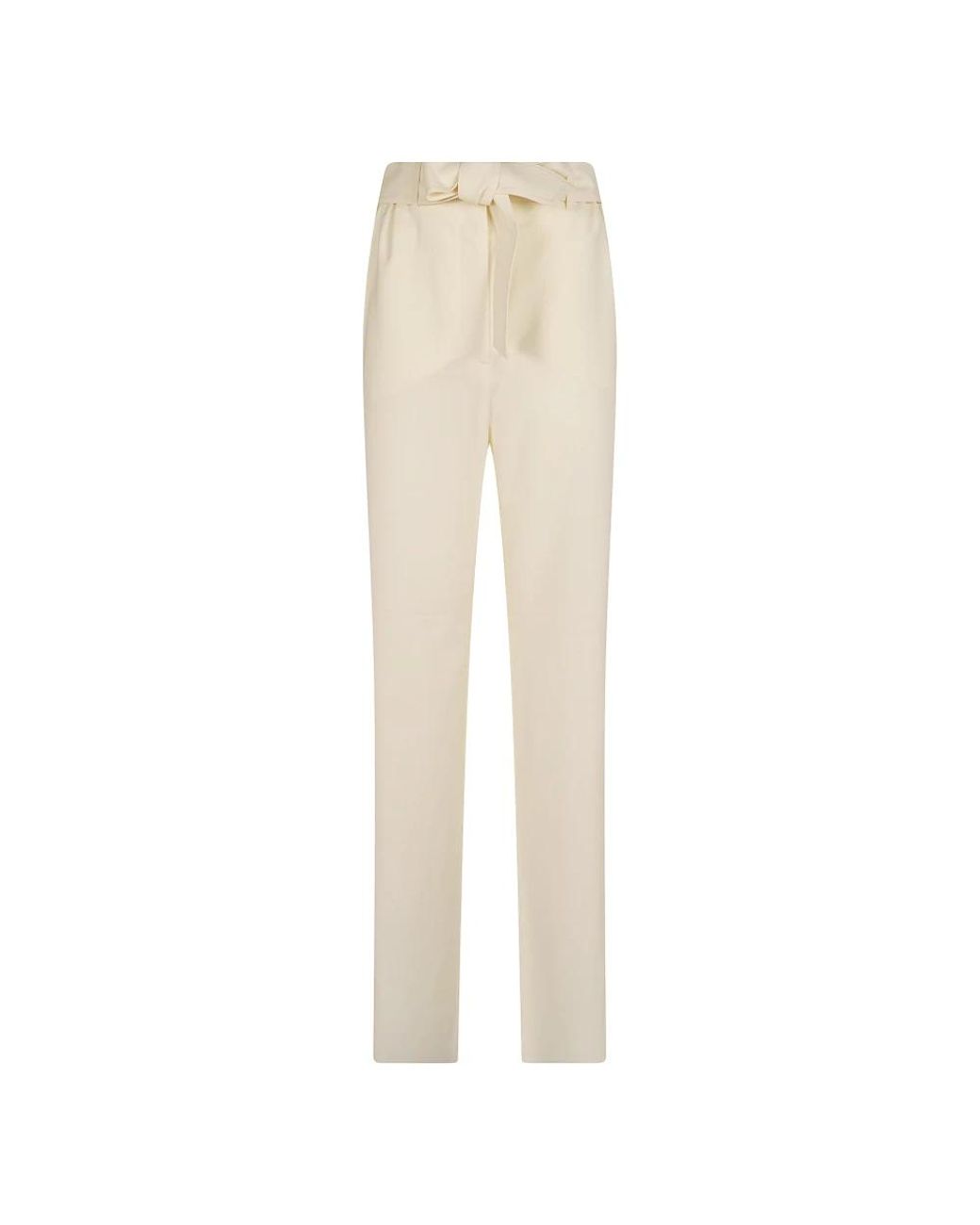 Max Mara Straight Broeken in het Natural