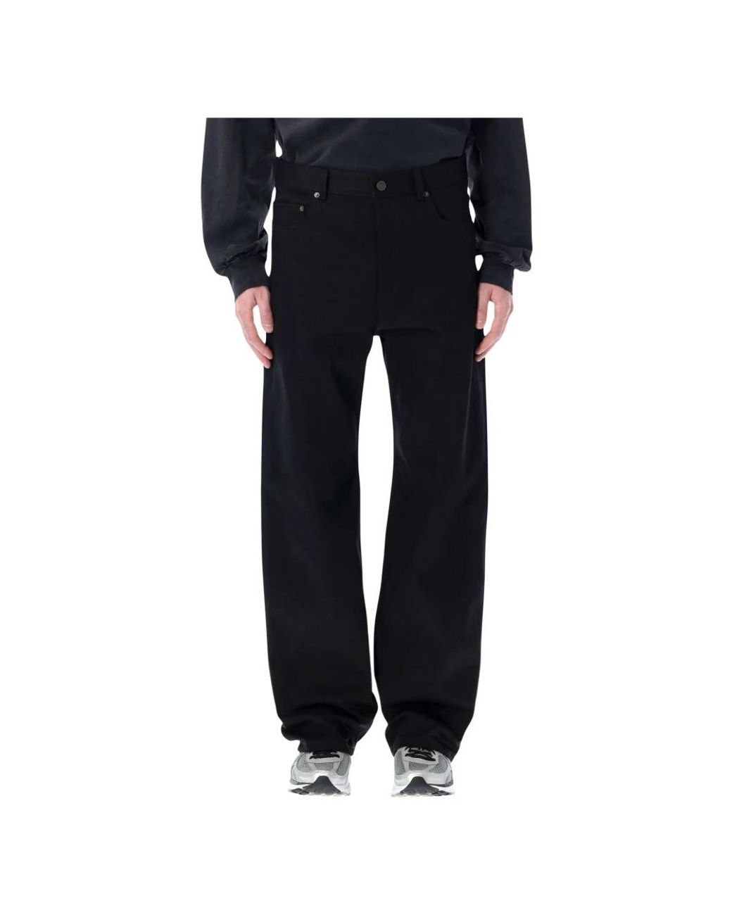 Balenciaga Black Straight Fit Jeans for men