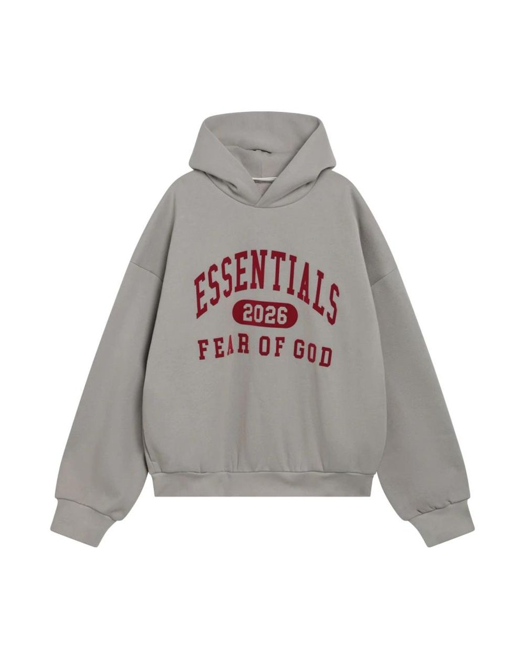 Fear Of God Gray Essentials Classic Hoodie Smoke for men