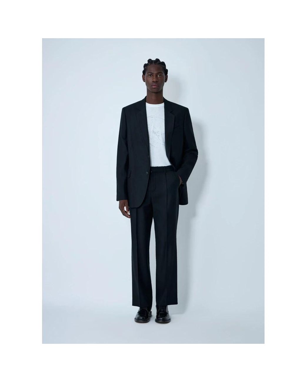 Our Legacy Blue Straight Trousers for men