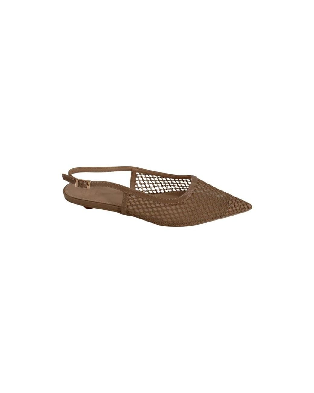 Twentyfourhaitch Brown Ballerina Shoes