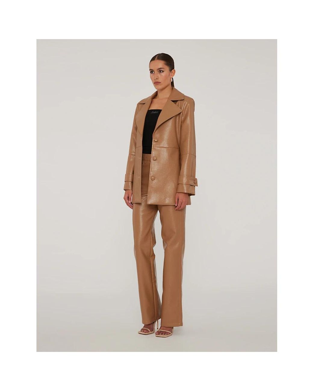 ROTATE BIRGER CHRISTENSEN Natural Wide Trousers