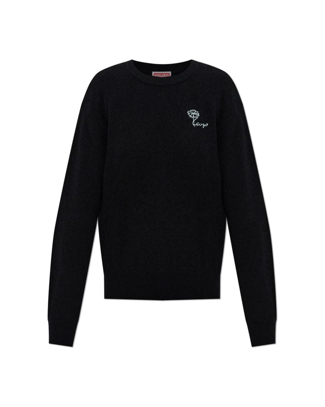 KENZO Black Round-Neck Knitwear