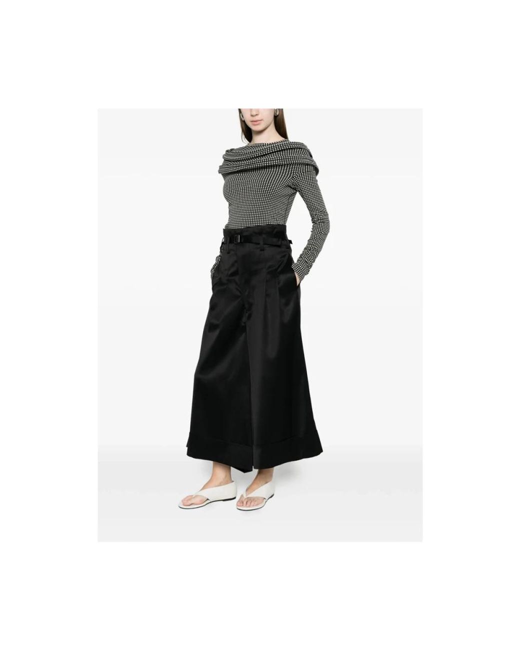 Junya Watanabe Black Wide Trousers