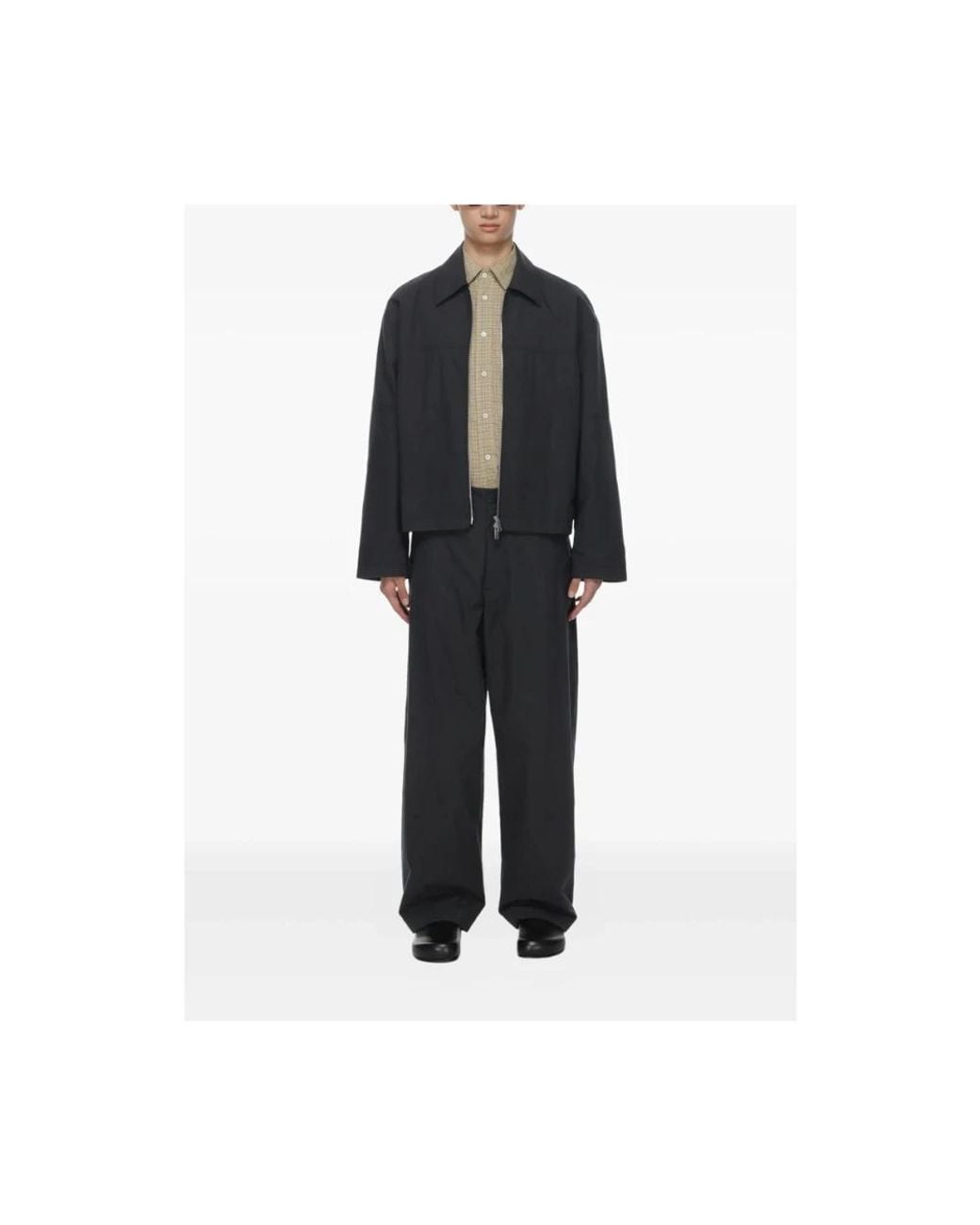 Studio Nicholson Blue Wide Trousers for men